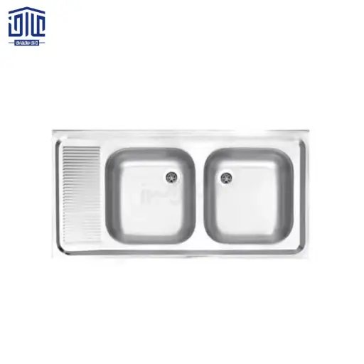 سینک دو لگنه براق 100x50.4 البرز ساحل
