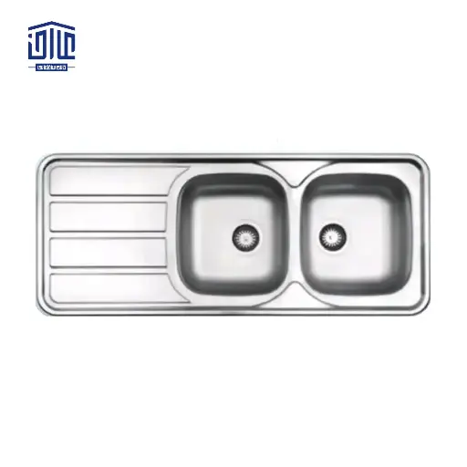 سینک ظرفشویی روکار نیمه فانتزی مدل 223x60 البرز، براق