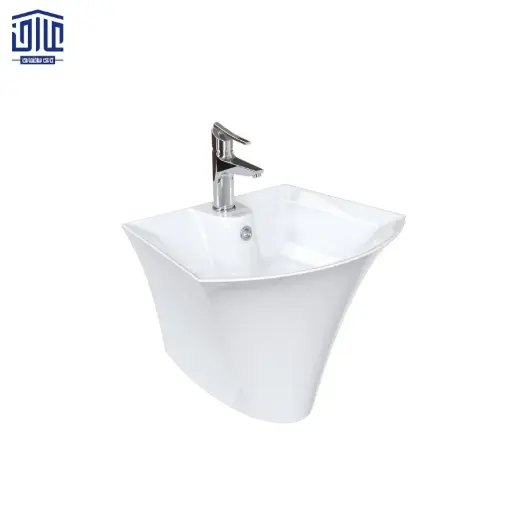 دستشوئی نیم پایه آرین 52  چینی کرد