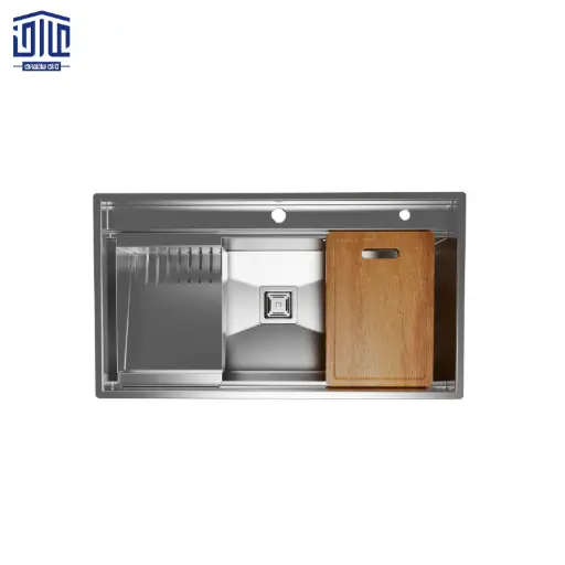 [168009038] سینک توکار آبشاری کن CN304 با شیر