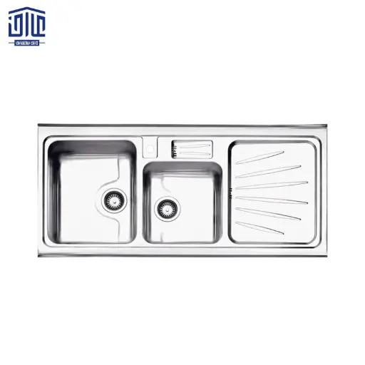 [249007005] سینک روکار لگن راست فانتزی استیل البرز با جامایع 60*814، درجه 2