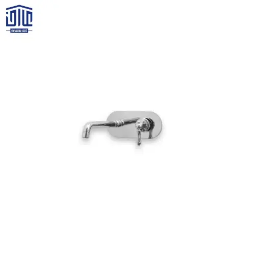 [178001030] شیرروشویی توکار مدل کلاسیک راشین، کروم (متعلقات-دسته فلت)