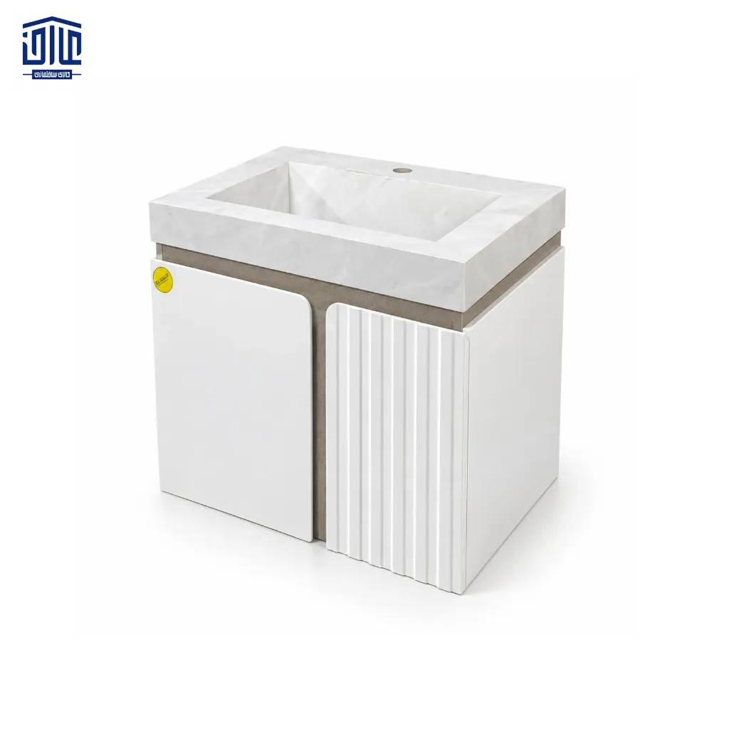 روشویی کابینتی سرامیکی بدون سنگ گالکسی، سایز70